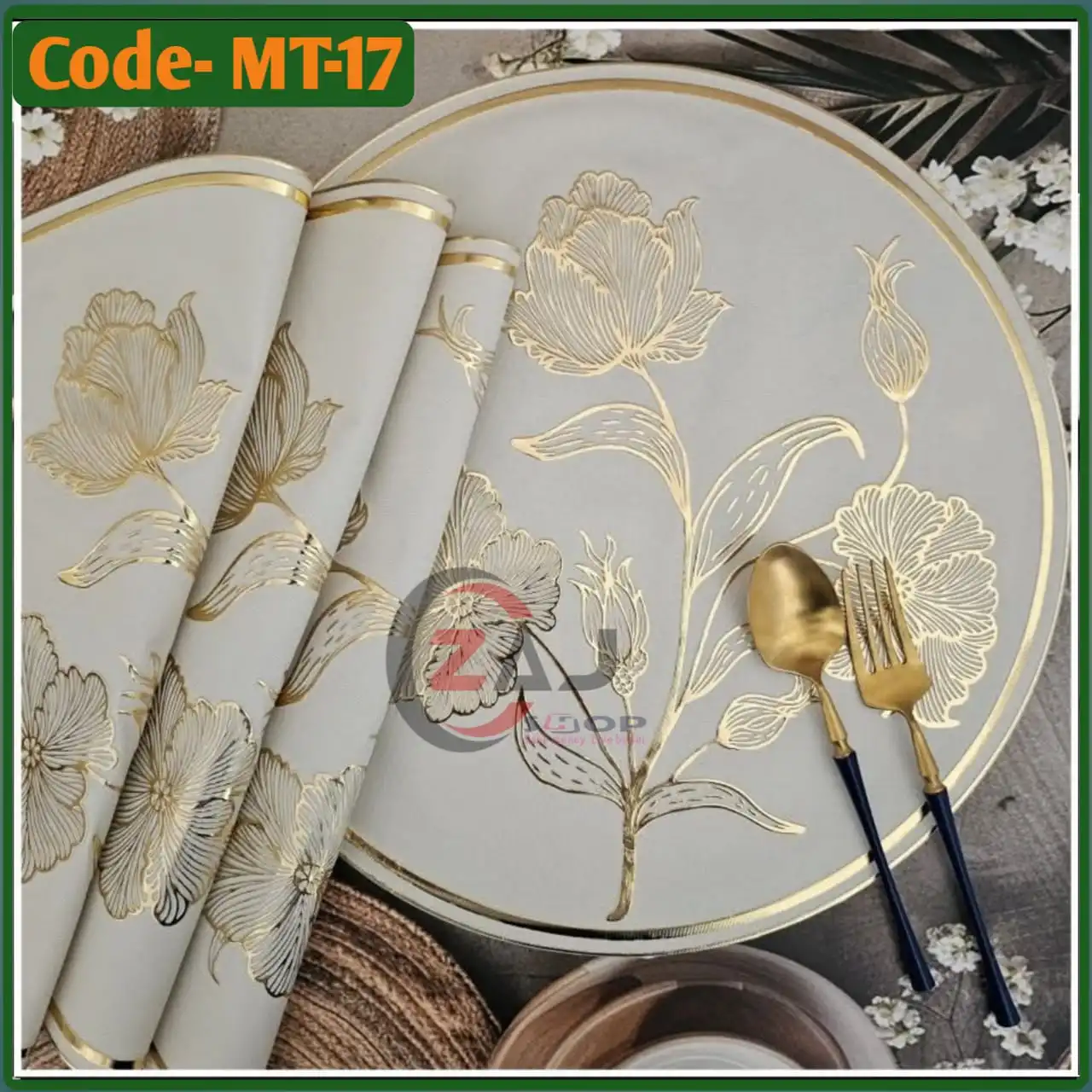 ওয়াটারপ্রুফ ডাইনিং ম্যাট (৬ পিস) কোড নাম্বার MT 17